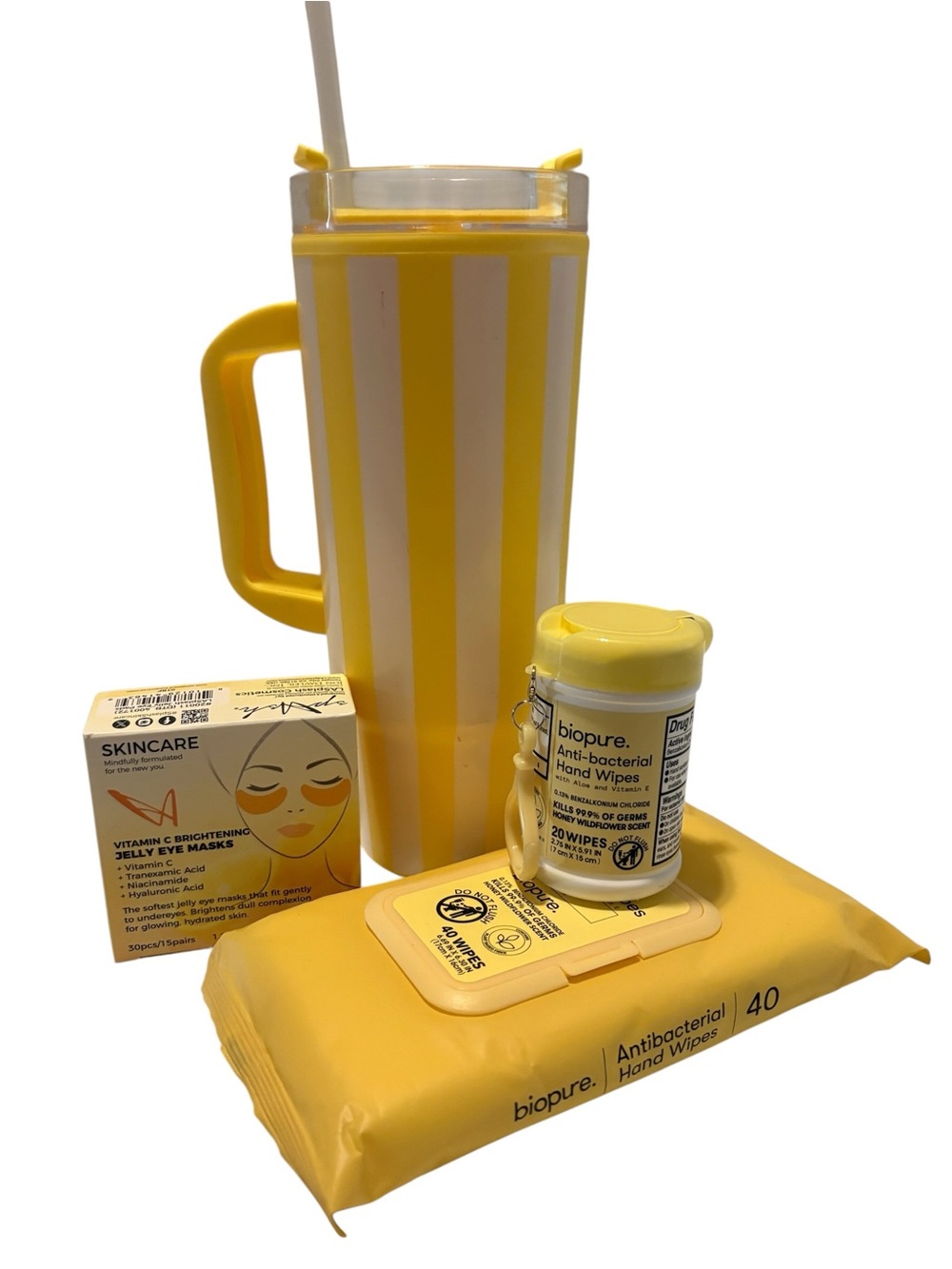 Travel Tumbler Yellow Self Care Set